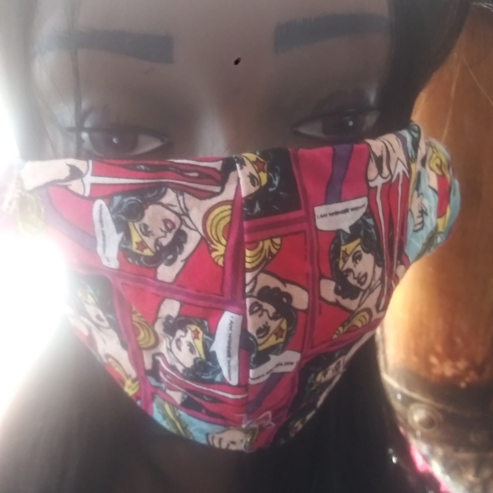 Wonder Woman Face mask with pocket